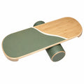 Holz Balance Board mit Grün, 75x30 cm