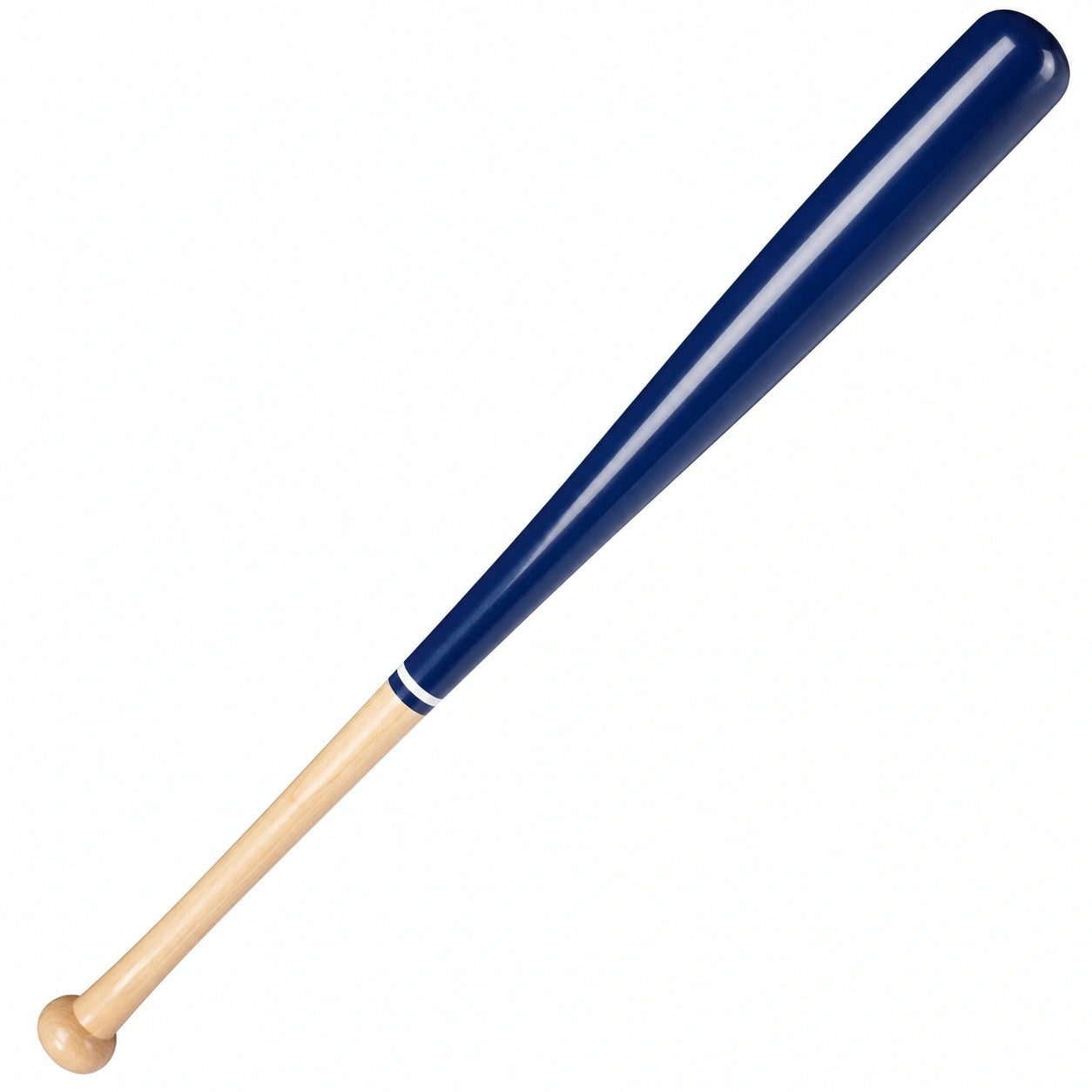 Blauer Holz-Baseballschläger 85 cm