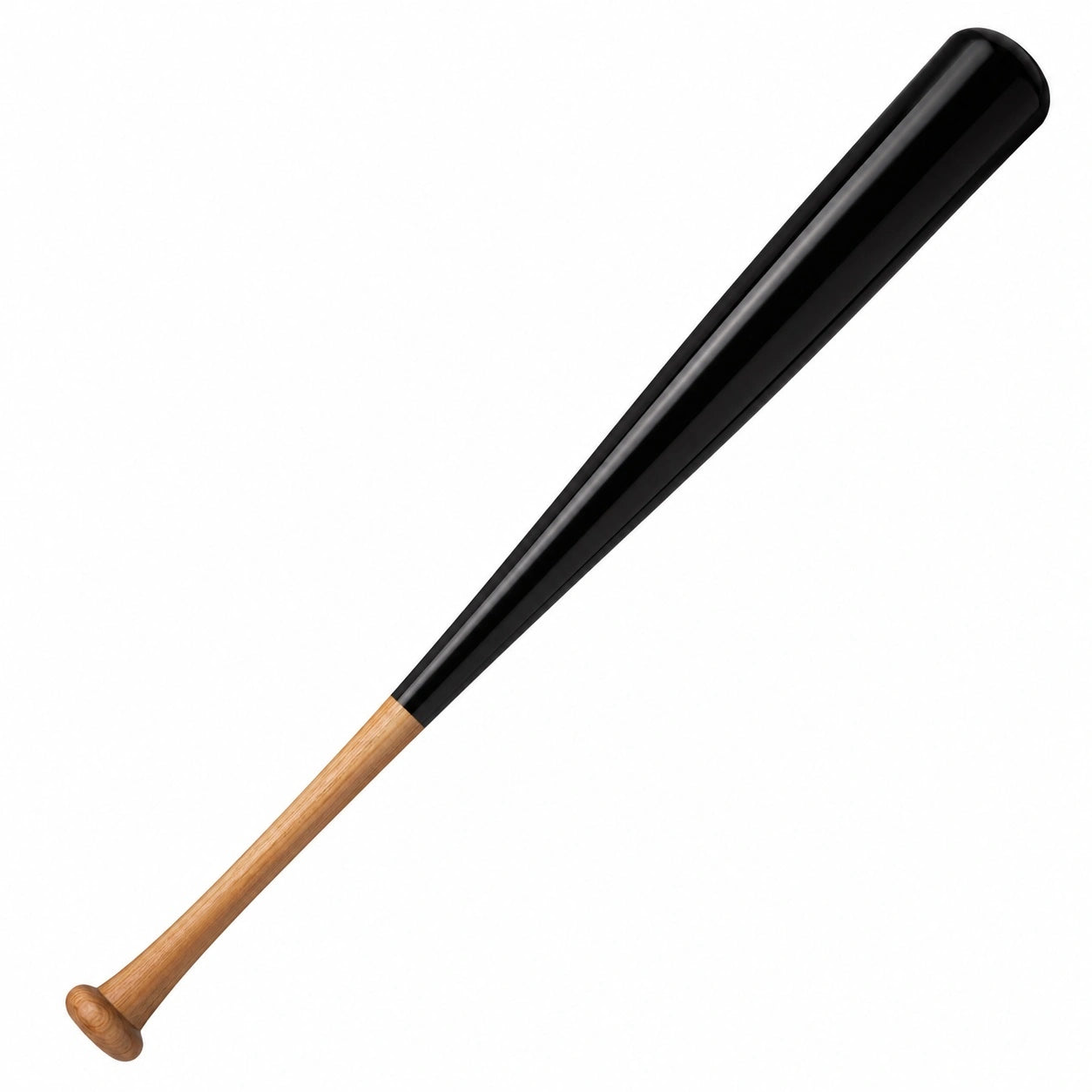 Holz-Baseballschläger in Schwarz