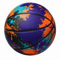 Outdoor-Basketball mit bunter Grafik - Violett/Orange/Blau/Schwarz