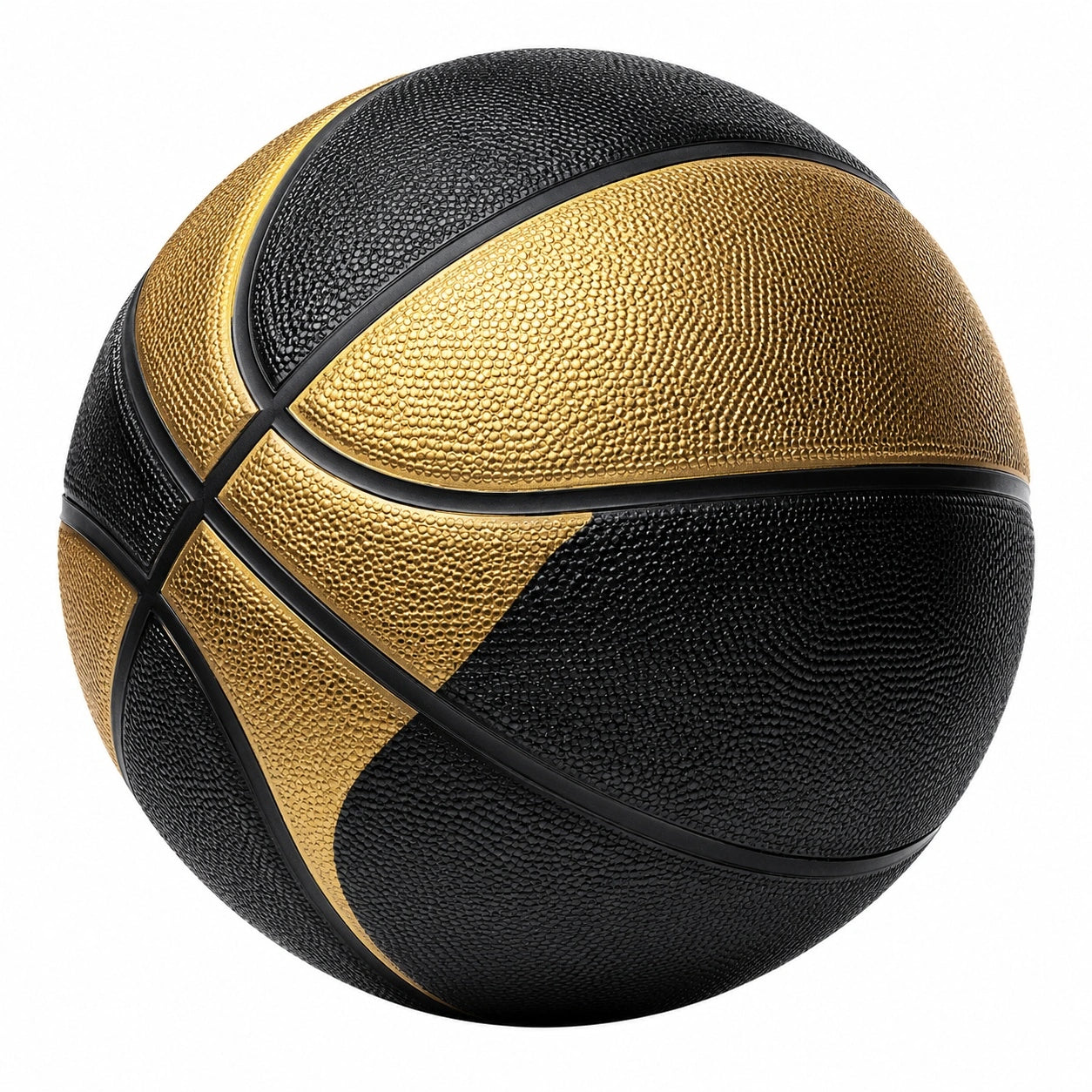 Basketball für Indoor/Outdoor Gold Schwarz