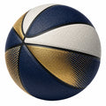 Basketball für innen und außen in Blau, Gold und Weiß