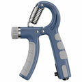 Einstellbarer Handtrainer Blau Grau, 5-60 kg