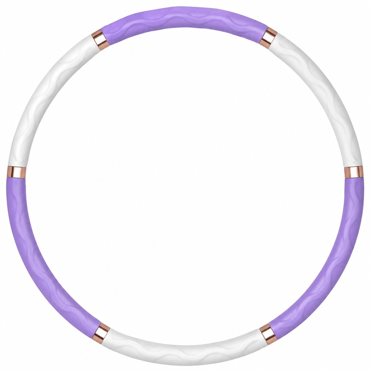Hula Hoop Fitness Reifen 100cm, Lila und Weiß