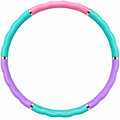 Fitness Hula Hoop abnehmbar Rosa/Türkis/Lila 100 cm