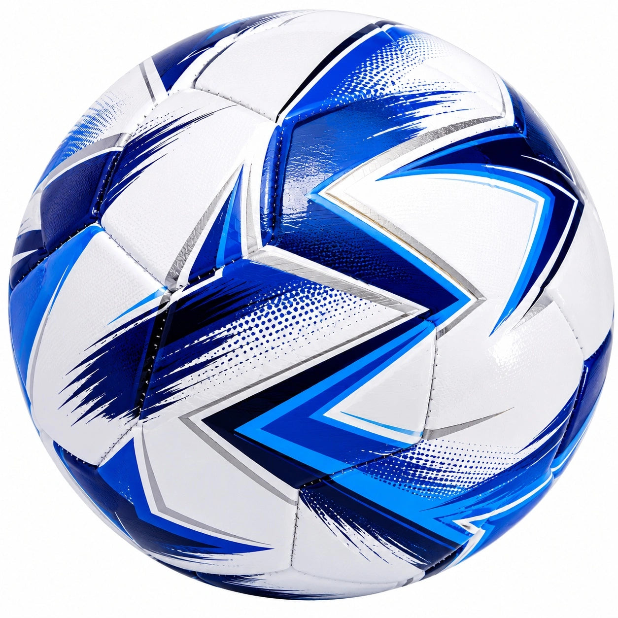 Fußball Trainingsball Größe 5 Blau/Weiß
