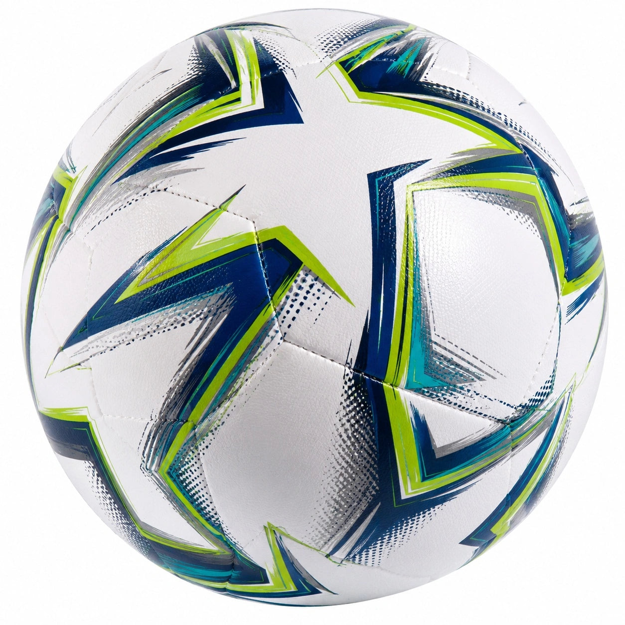 Trainingsfußball Größe 5 Weiß/Blau/Grün