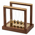 Newtonsches Pendel Schreibtischspielzeug Gold Walnuss