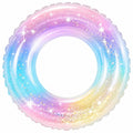 Aufblasbarer Schwimmring in Glitzerndem Regenbogen-Design