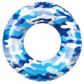 Aufblasbarer Schwimmring im Blau-Weiß-Tarnmuster